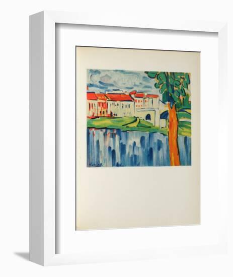 Le Pont de Chatou, 1906-Maurice De Vlaminck-Framed Collectable Print