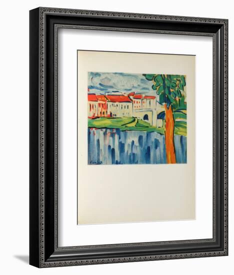 Le Pont de Chatou, 1906-Maurice De Vlaminck-Framed Collectable Print