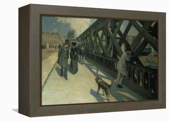 Le Pont De L'Europe, 1876-Gustave Caillebotte-Framed Premier Image Canvas