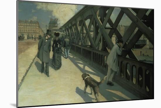 Le Pont De L'Europe, 1876-Gustave Caillebotte-Mounted Giclee Print