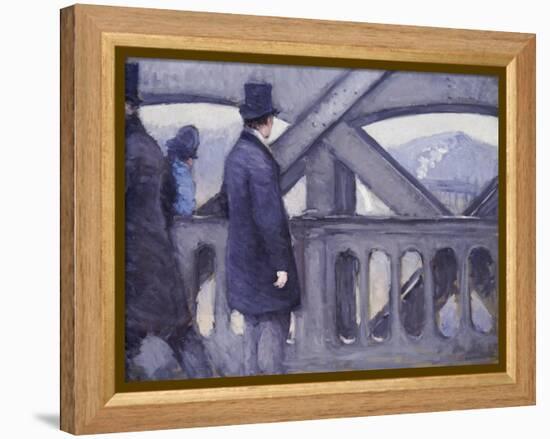 Le Pont De L'Europe, 1876-Gustave Caillebotte-Framed Premier Image Canvas