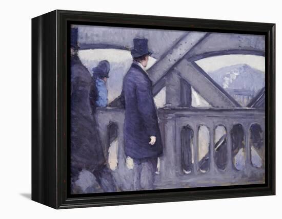 Le Pont De L'Europe, 1876-Gustave Caillebotte-Framed Premier Image Canvas