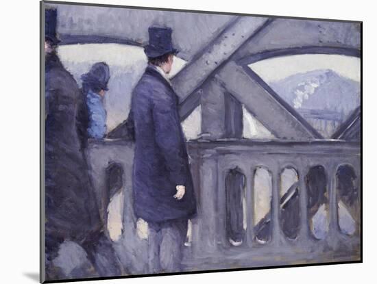 Le Pont De L'Europe, 1876-Gustave Caillebotte-Mounted Giclee Print