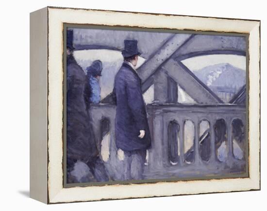 Le Pont De L'Europe, 1876-Gustave Caillebotte-Framed Premier Image Canvas