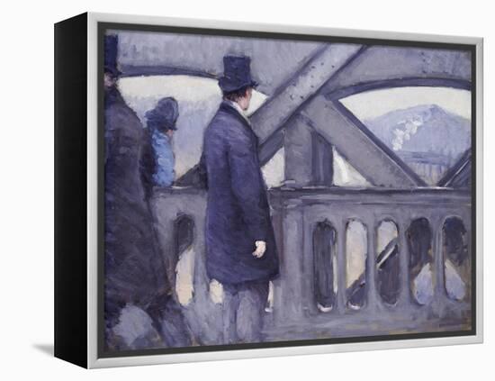 Le Pont De L'Europe, 1876-Gustave Caillebotte-Framed Premier Image Canvas