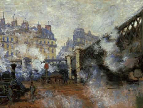 Pôster CLAUDE MONET - A rua de gare. Lazare 1877