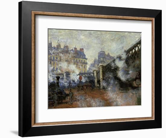 Le Pont De L'Europe, Gare Saint-Lazare, 1877-Claude Monet-Framed Giclee Print