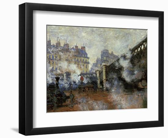 Le Pont De L'Europe, Gare Saint-Lazare, 1877-Claude Monet-Framed Giclee Print