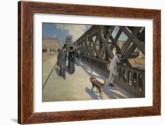 Le Pont de l'Europe, Paris, 1876 Oil on canvas 125 x 180 cm.-Gustave Caillebotte-Framed Giclee Print