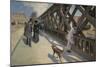 Le Pont de l'Europe, Paris, 1876 Oil on canvas 125 x 180 cm.-Gustave Caillebotte-Mounted Giclee Print