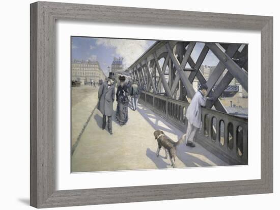 Le Pont de L'Europe-Gustave Caillebotte-Framed Giclee Print