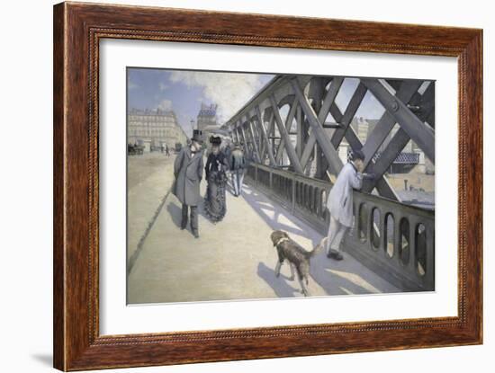 Le Pont de L'Europe-Gustave Caillebotte-Framed Giclee Print