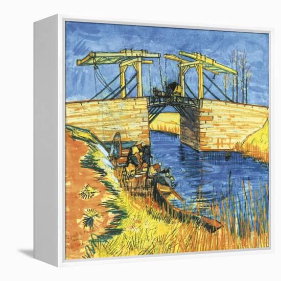 Le Pont De Langlois a Arles, 1888-Vincent van Gogh-Framed Premier Image Canvas