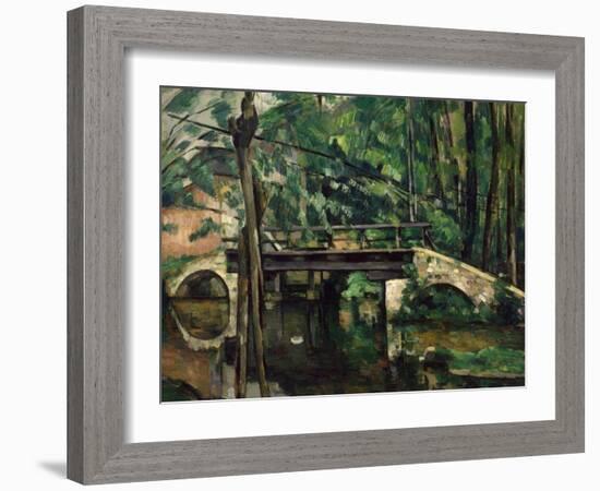 Le Pont De Maincy Pres De Melun 1879-80 (Bridge of Maincy Near Melun)-Paul Cézanne-Framed Giclee Print