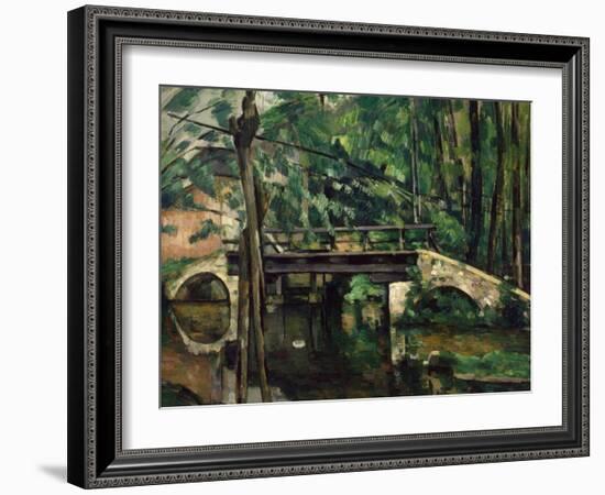 Le Pont De Maincy Pres De Melun 1879-80 (Bridge of Maincy Near Melun)-Paul Cézanne-Framed Giclee Print