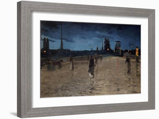 Le Pont De Pierre, Rouen-Charles Angrand-Framed Giclee Print