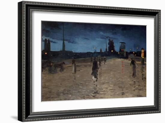 Le Pont De Pierre, Rouen-Charles Angrand-Framed Giclee Print