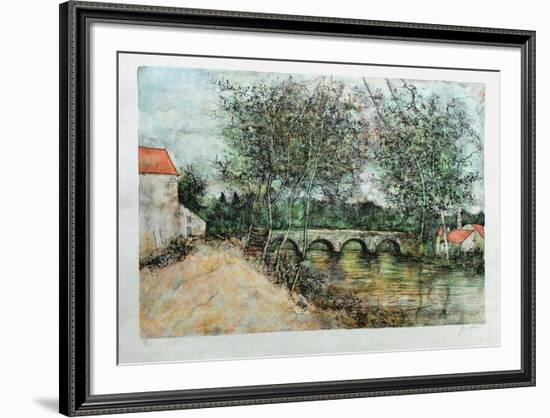 Le Pont De Pierre-Bernard Gantner-Framed Limited Edition