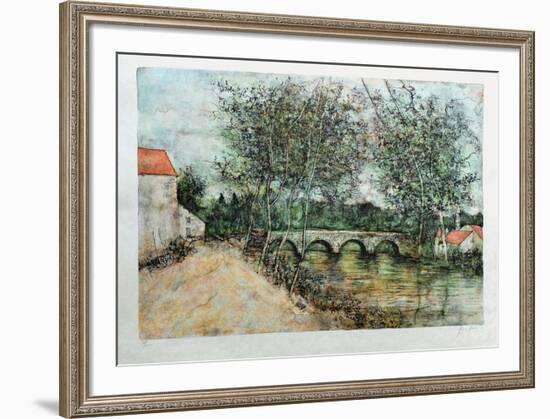 Le Pont De Pierre-Bernard Gantner-Framed Limited Edition