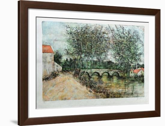 Le Pont De Pierre-Bernard Gantner-Framed Limited Edition