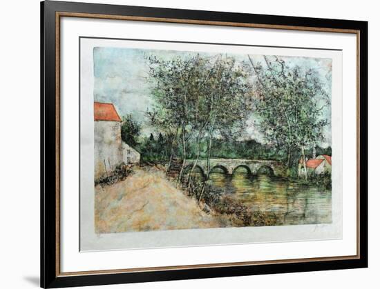 Le Pont De Pierre-Bernard Gantner-Framed Limited Edition