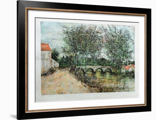 Le Pont De Pierre-Bernard Gantner-Framed Limited Edition