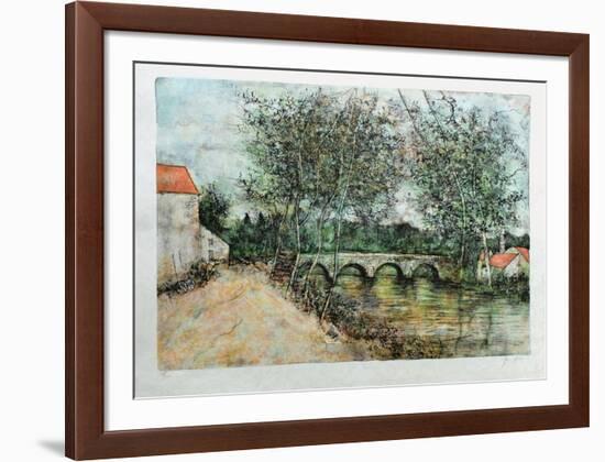 Le Pont De Pierre-Bernard Gantner-Framed Limited Edition