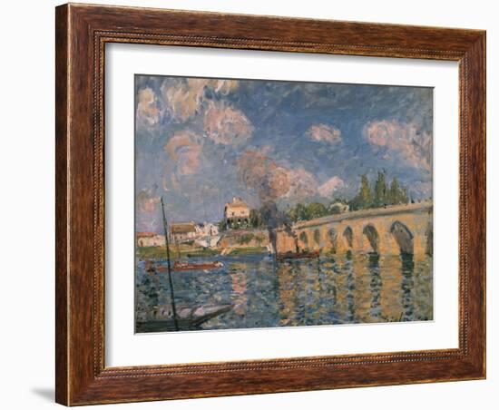 Le Pont de Sevres, 1877 by Alfred Sisley-Alfred Sisley-Framed Giclee Print