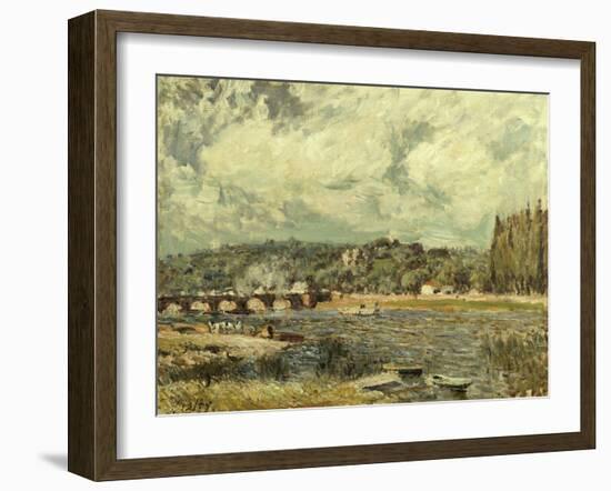 Le Pont De Sevres, 1877-Alfred Thompson Bricher-Framed Giclee Print