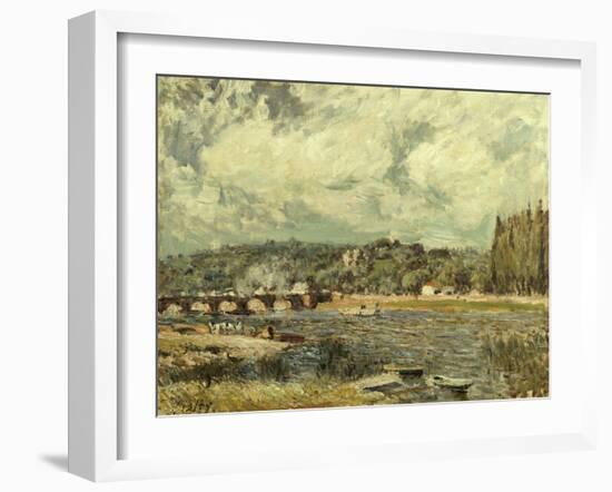 Le Pont De Sevres, 1877-Alfred Thompson Bricher-Framed Giclee Print