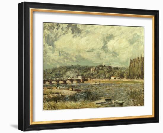 Le Pont De Sevres, 1877-Alfred Thompson Bricher-Framed Giclee Print