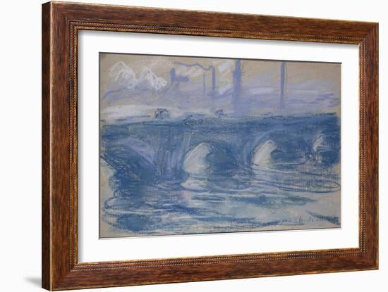 Le pont de Waterloo à Londres-Claude Monet-Framed Giclee Print