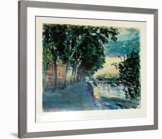 Le Pont des Arts au Quai de Louvre-Dimitrie Berea-Framed Collectable Print