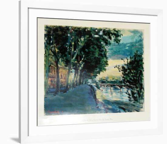 Le Pont des Arts au Quai de Louvre-Dimitrie Berea-Framed Collectable Print