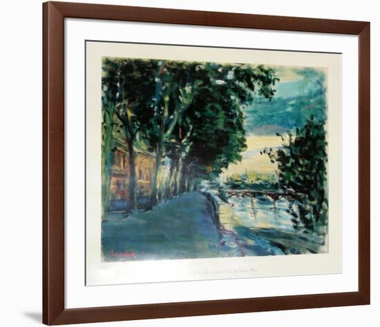 Le Pont des Arts au Quai de Louvre-Dimitrie Berea-Framed Collectable Print