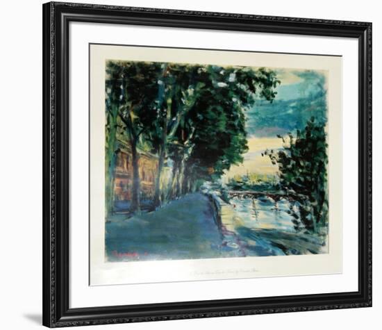 Le Pont des Arts au Quai de Louvre-Dimitrie Berea-Framed Collectable Print