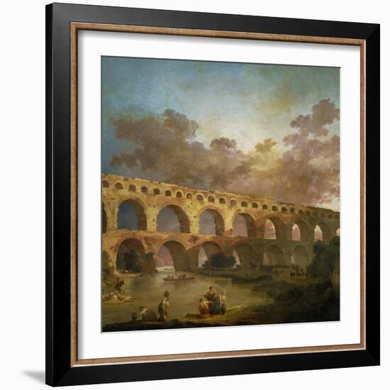 Le Pont Du Gard, 1787-Hubert Robert-Framed Giclee Print