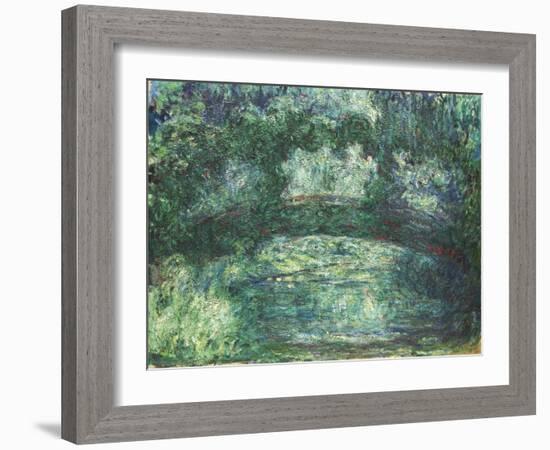 Le Pont Japonais, 1918-24 (oil on canvas)-Claude Monet-Framed Giclee Print