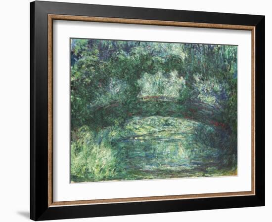 Le Pont Japonais, 1918-24 (oil on canvas)-Claude Monet-Framed Giclee Print