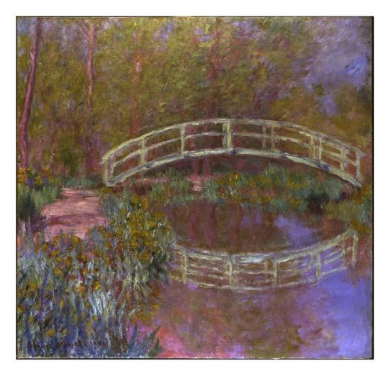 Le Pont Japonais Dans Le Jardin De Monet Giclee Print Claude