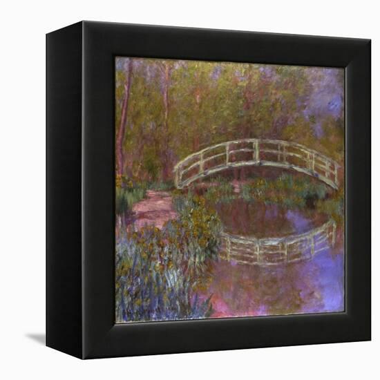 Le Pont Japonais Dans le Jardin de Monet-Claude Monet-Framed Premier Image Canvas