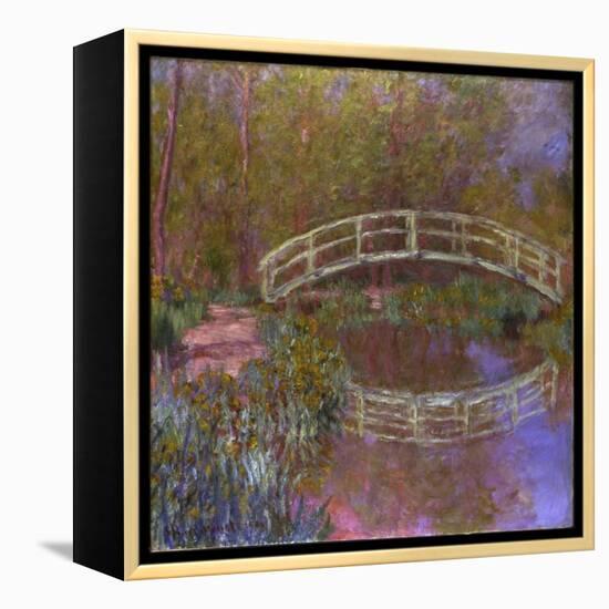 Le Pont Japonais Dans le Jardin de Monet-Claude Monet-Framed Premier Image Canvas