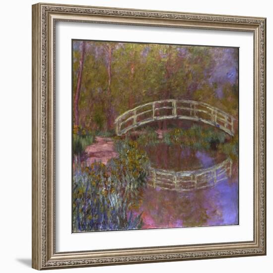 Le Pont Japonais Dans le Jardin de Monet-Claude Monet-Framed Giclee Print