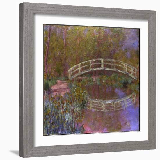 Le Pont Japonais Dans le Jardin de Monet-Claude Monet-Framed Giclee Print