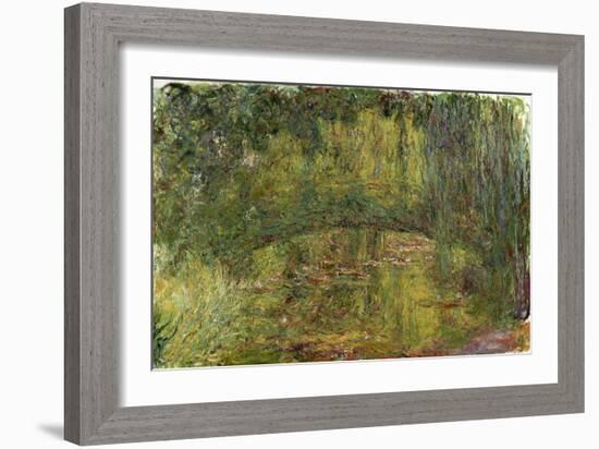 Le Pont Japonais (Japanese Bridg)-Claude Monet-Framed Giclee Print