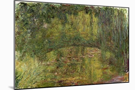 Le Pont Japonais (Japanese Bridg)-Claude Monet-Mounted Giclee Print