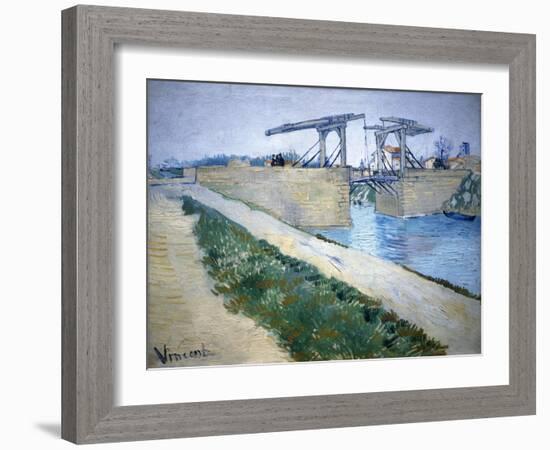 Le Pont Langlois-Vincent van Gogh-Framed Giclee Print