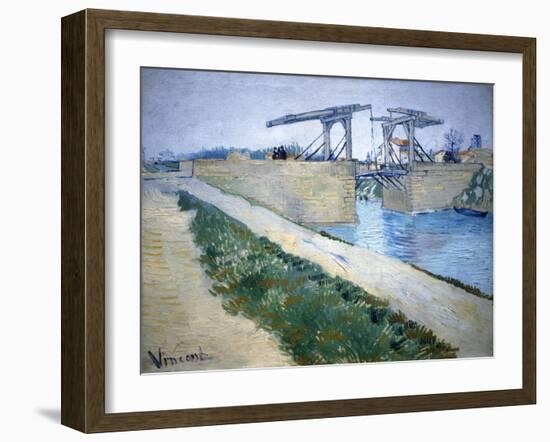 Le Pont Langlois-Vincent van Gogh-Framed Giclee Print