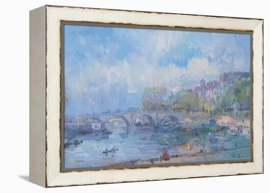 Le Pont Marie in Paris-Albert Lebourg-Framed Premier Image Canvas