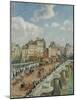 Le Pont Neuf, 1902 (Oil on Canvas)-Camille Pissarro-Mounted Giclee Print